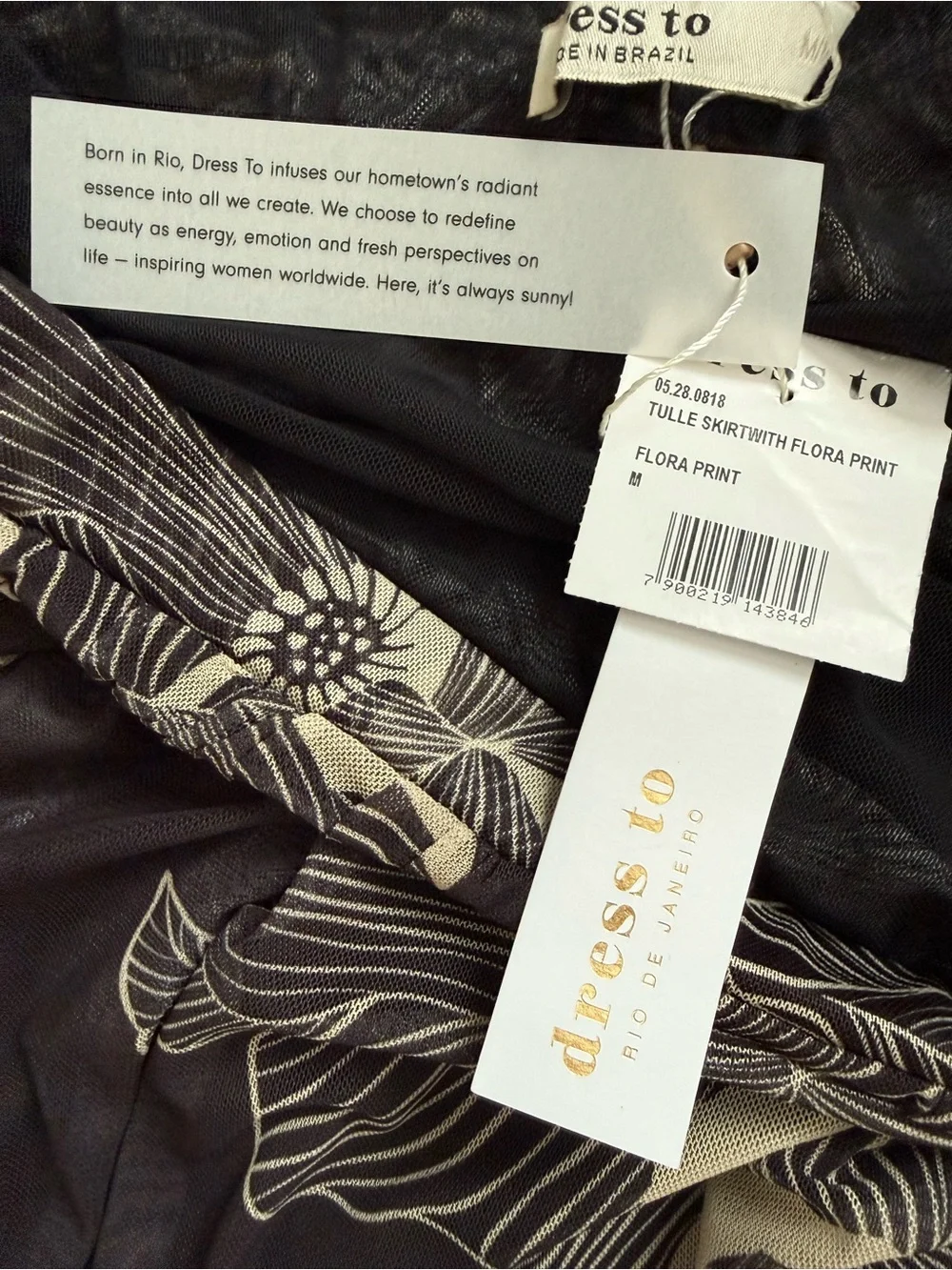 Dress To Tulle Floral Skirt size Medium